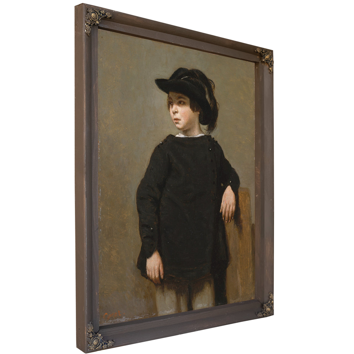 Portrait a Child By Camille Corot