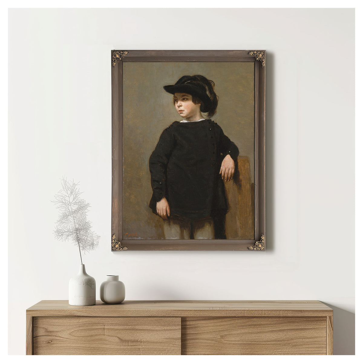 Portrait a Child By Camille Corot