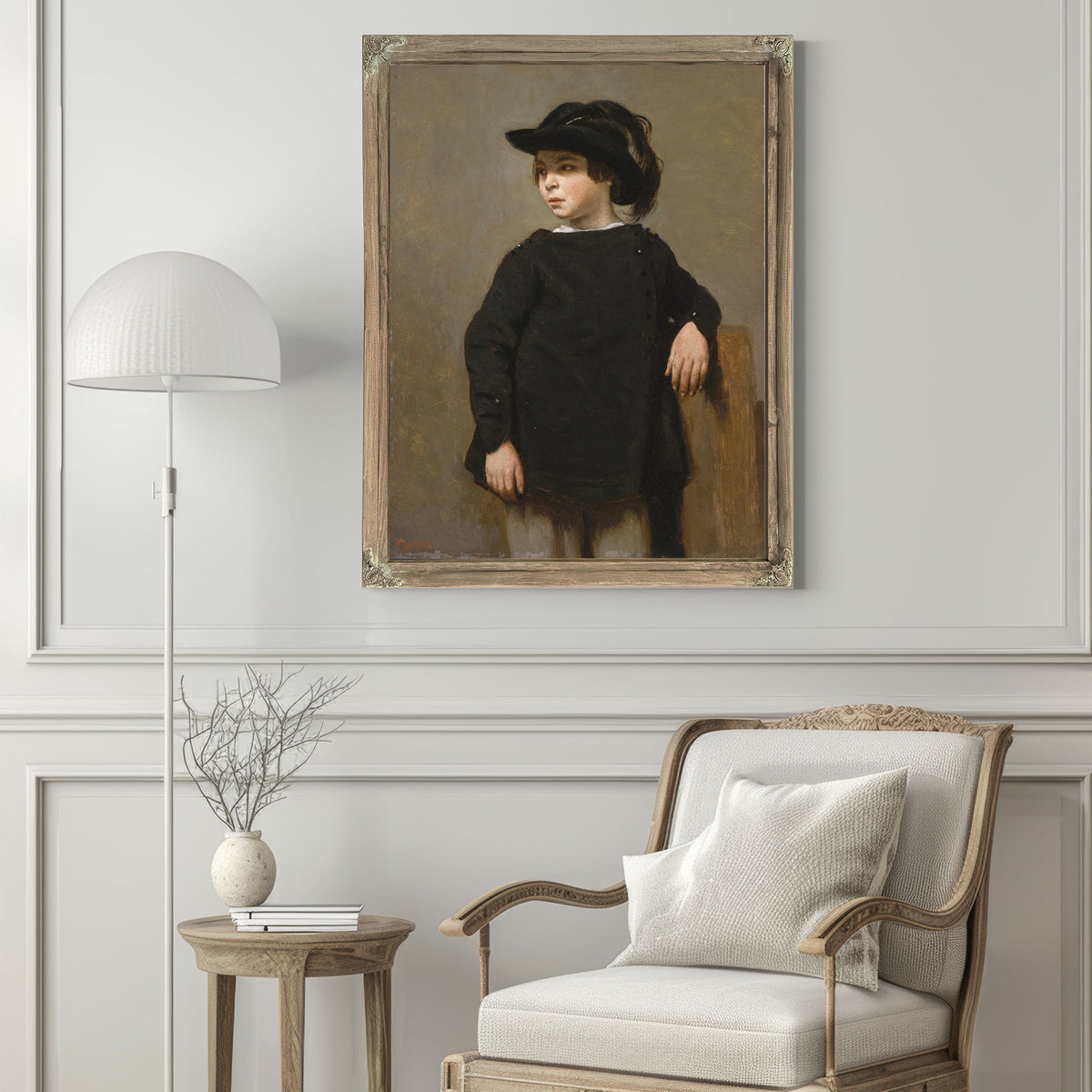 Portrait a Child By Camille Corot