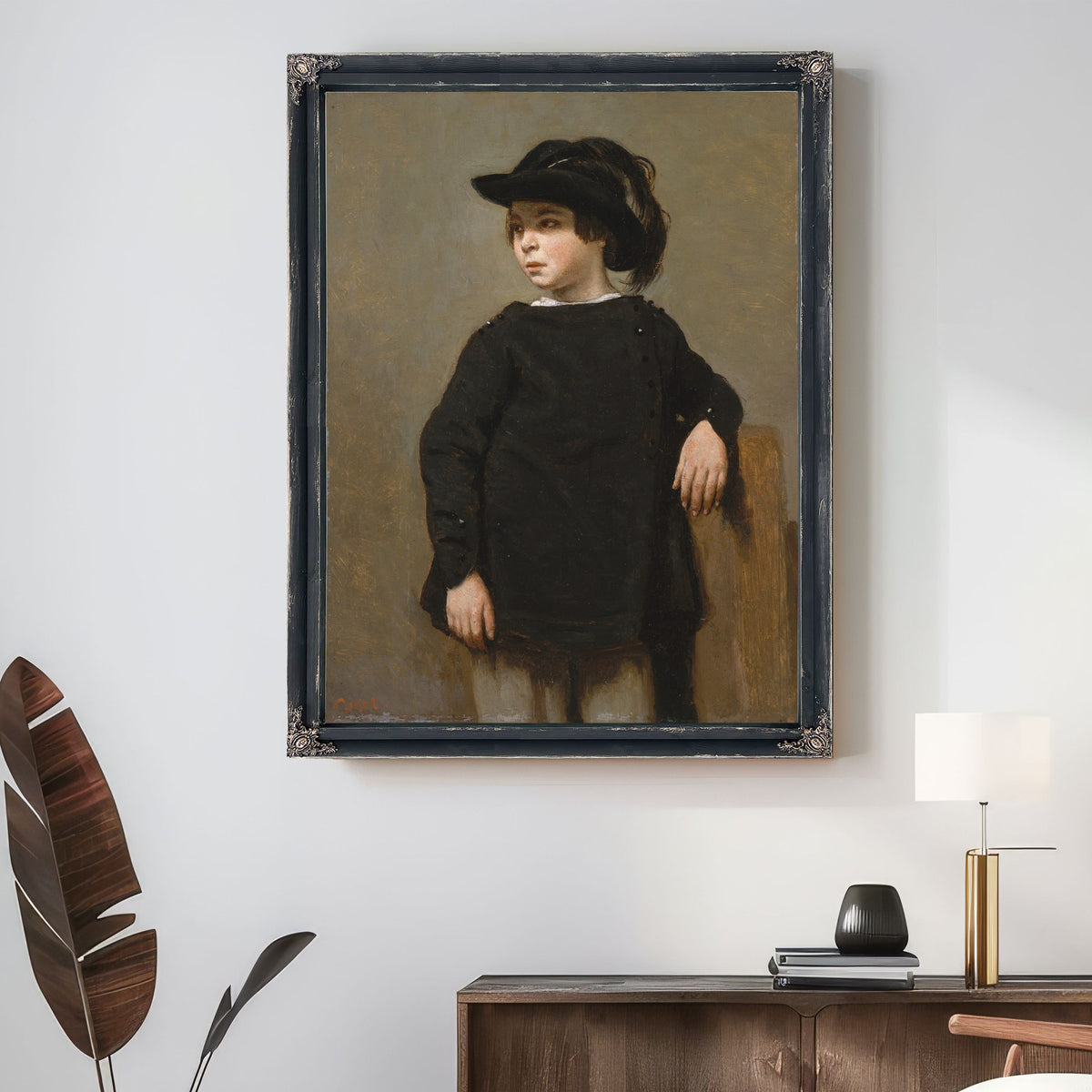 Portrait a Child By Camille Corot
