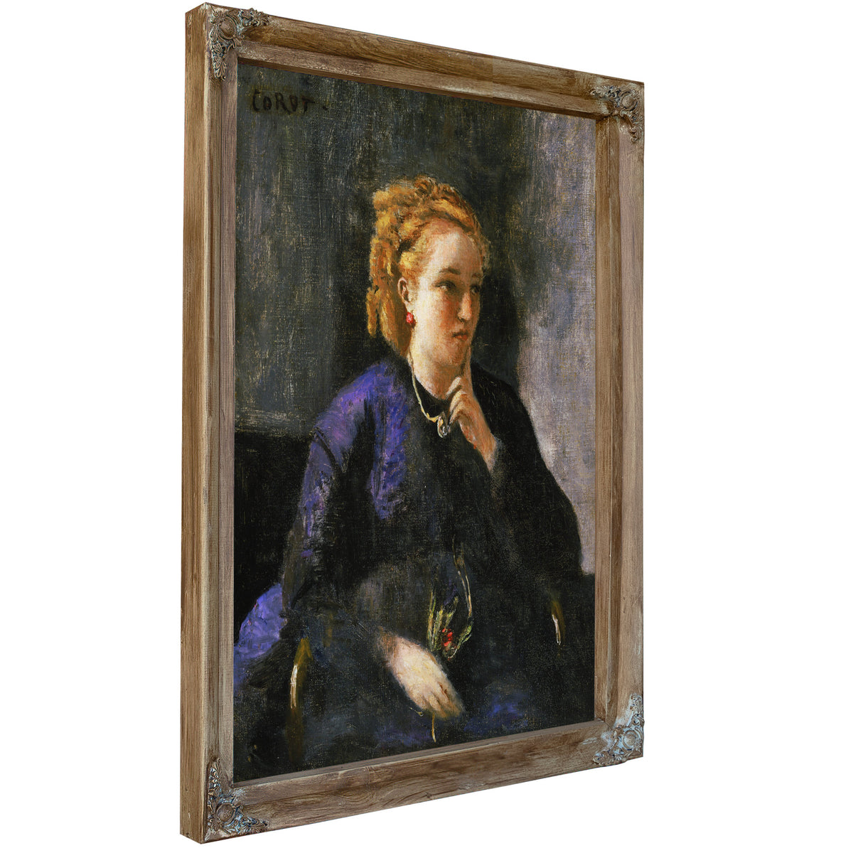 Portrait a Woman By Camille Corot
