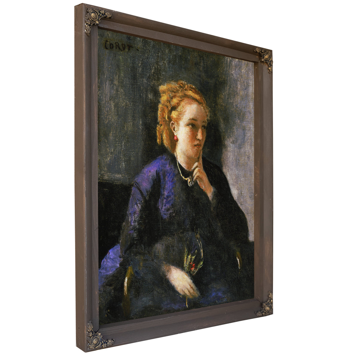 Portrait a Woman By Camille Corot