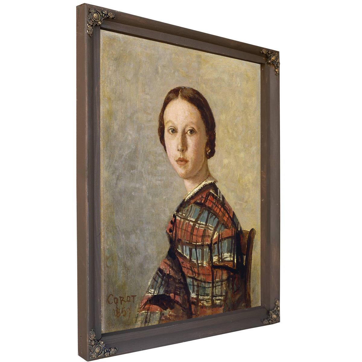 Portrait a Young Girl Or By Camille Corot