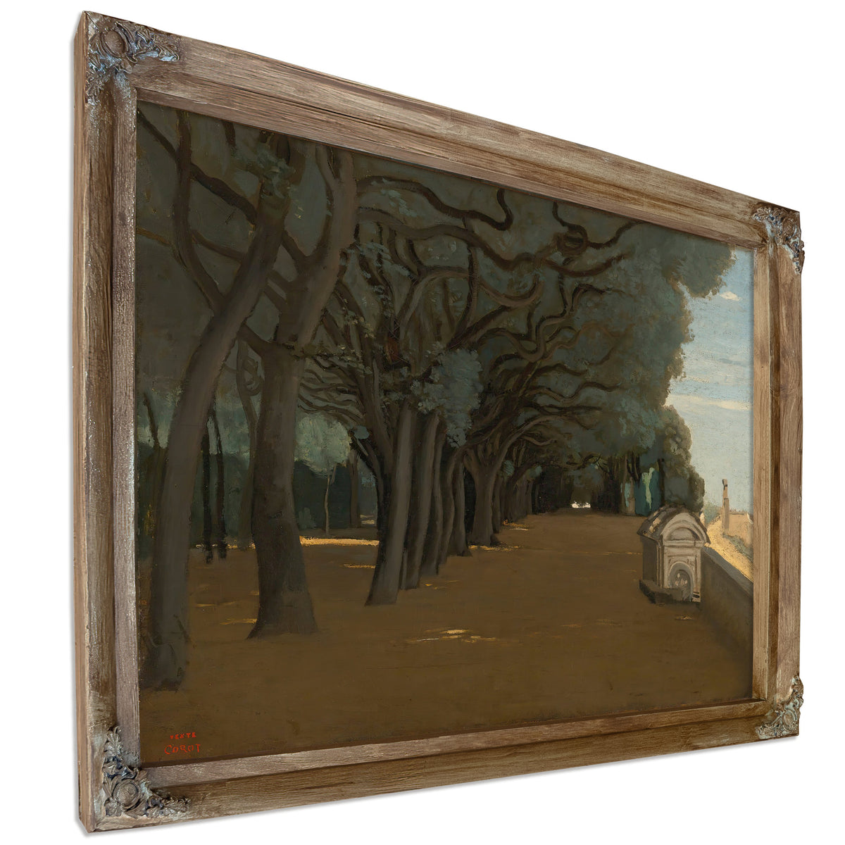 Rome Terrasse de la Villa Pamphili By Camille Corot