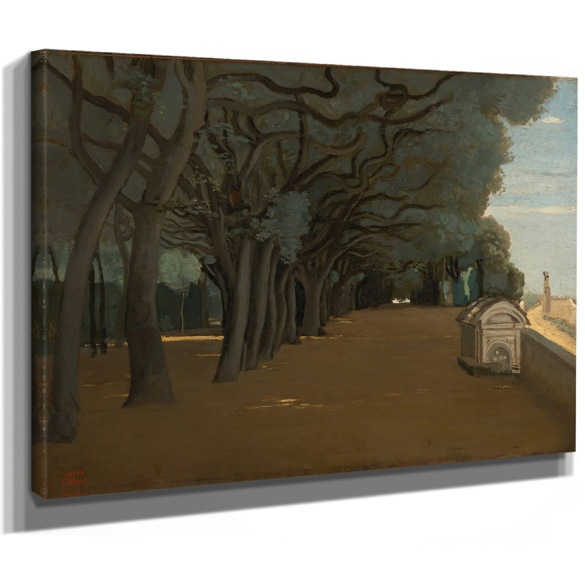 Rome Terrasse de la Villa Pamphili By Camille Corot