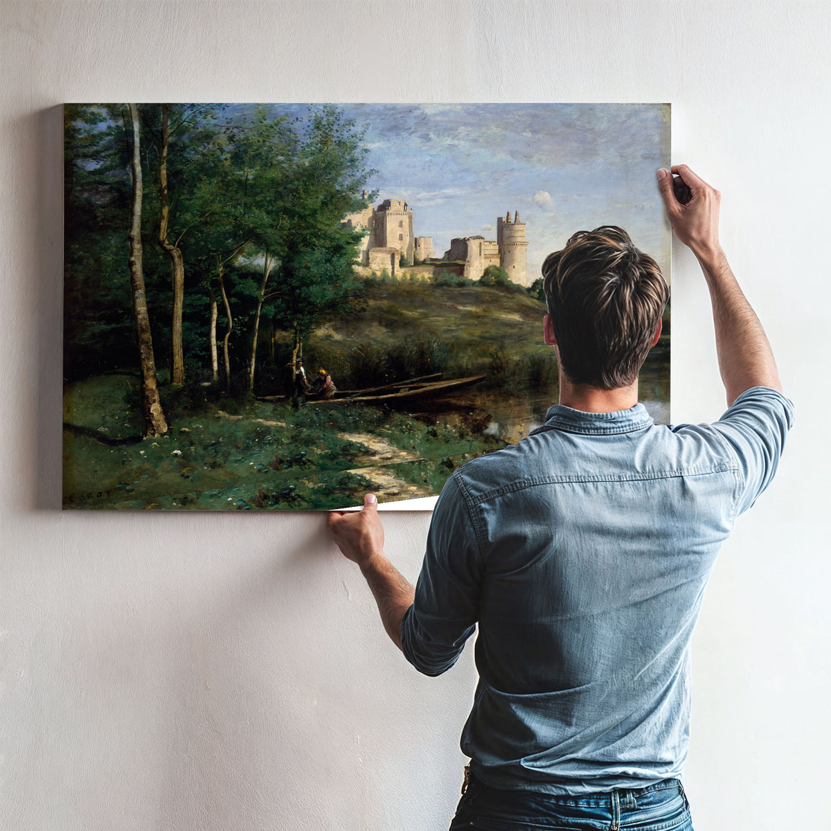 Ruins the Chateau de Pierrefonds By Camille Corot
