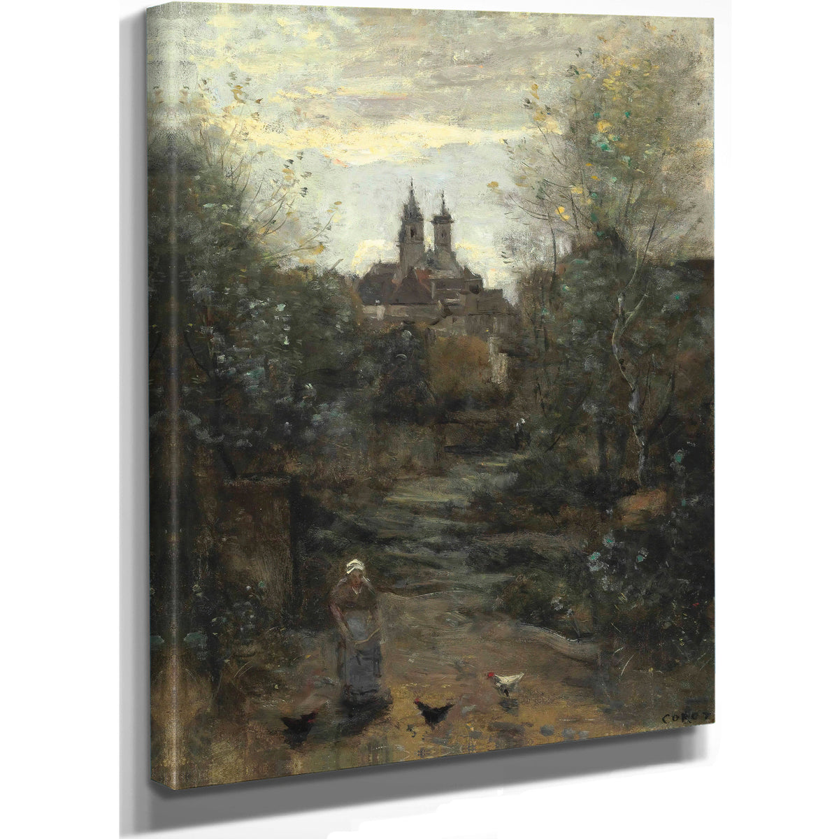 Semur le Chemin de Leglise By Camille Corot