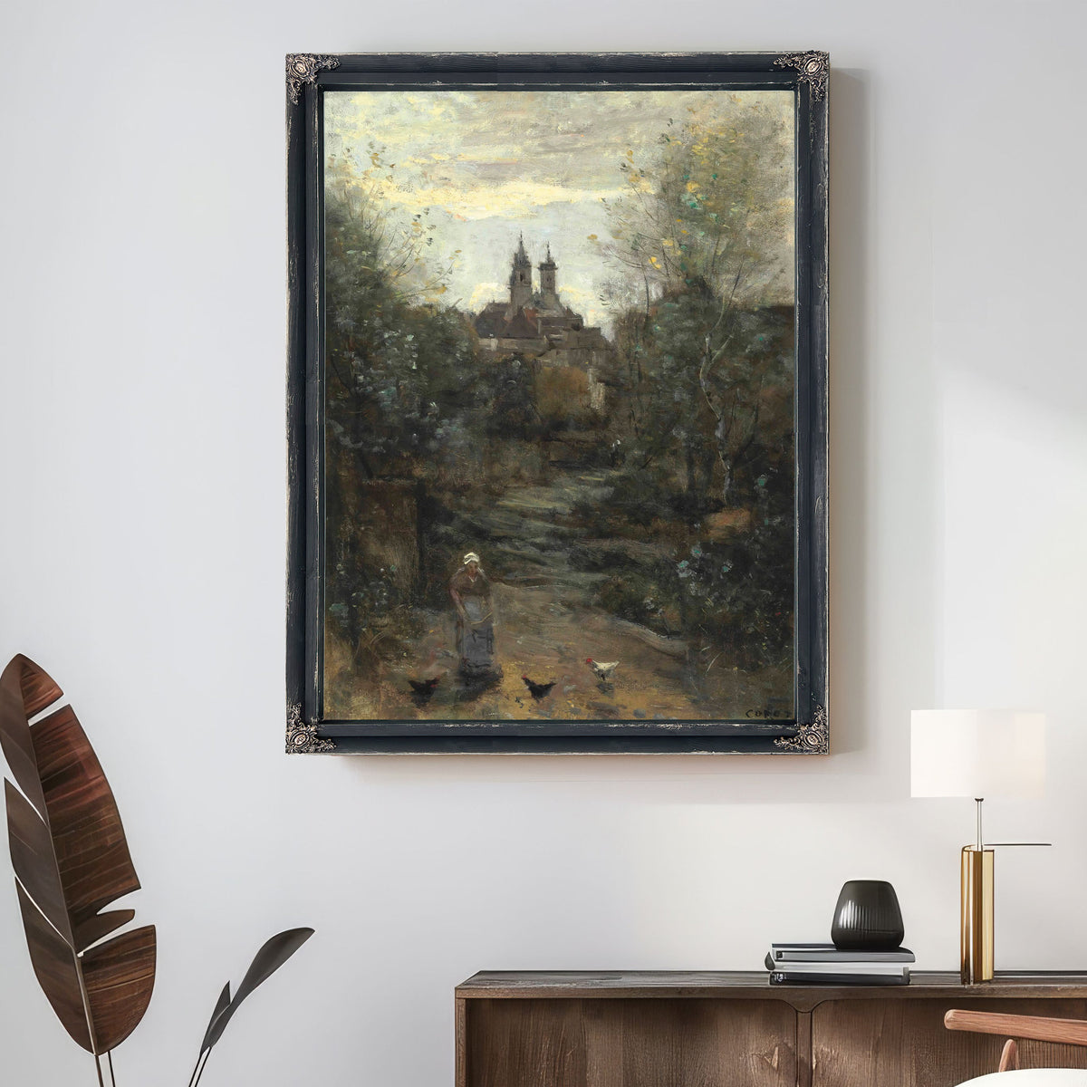Semur le Chemin de Leglise By Camille Corot