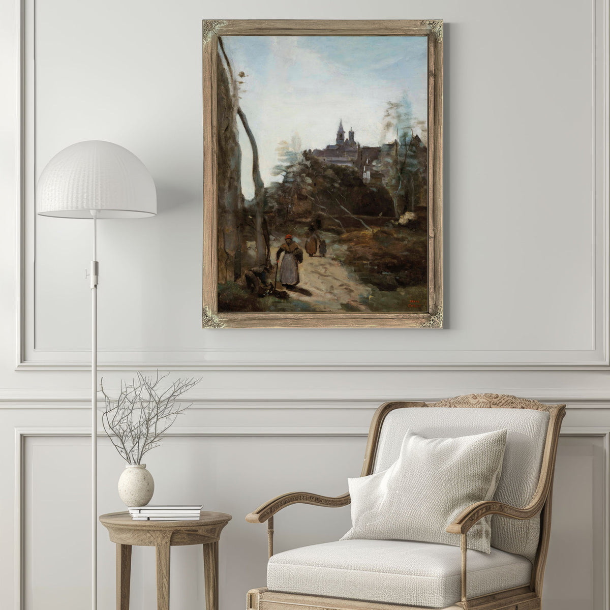 Semur le Chemin Deglise By Camille Corot
