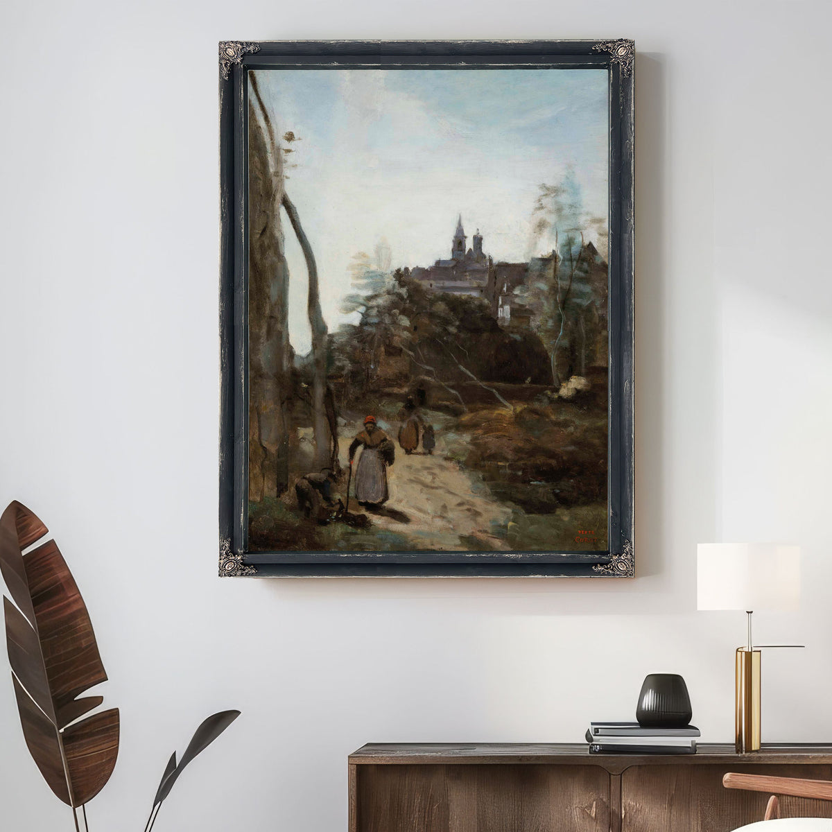 Semur le Chemin Deglise By Camille Corot