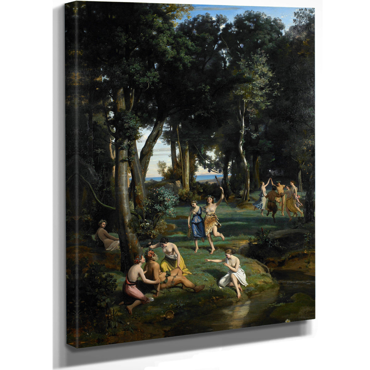 Silenus By Camille Corot