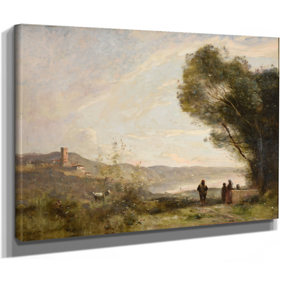 Souvenir Des Rives Mediterraneennes By Camille Corot