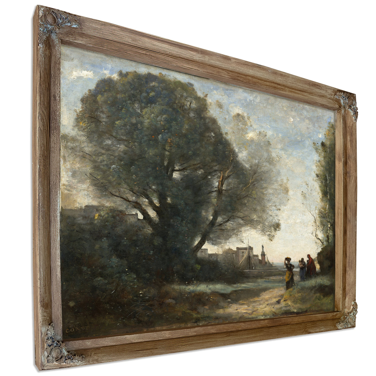 Souvenir Terracina Reworked Slightly By Camille Corot