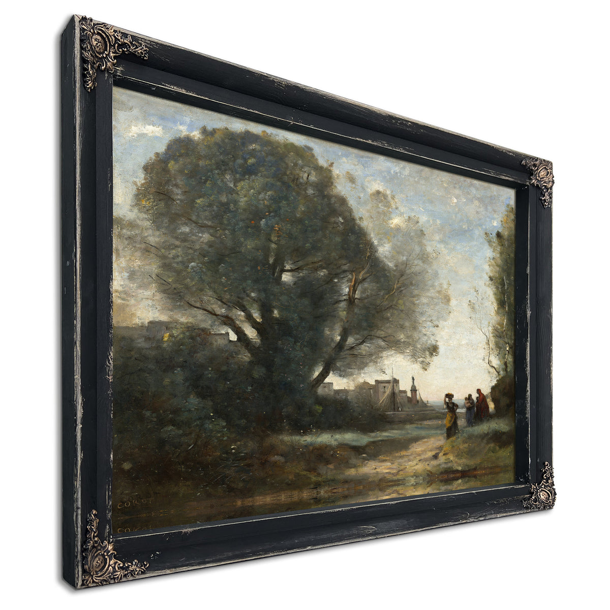 Souvenir Terracina Reworked Slightly By Camille Corot