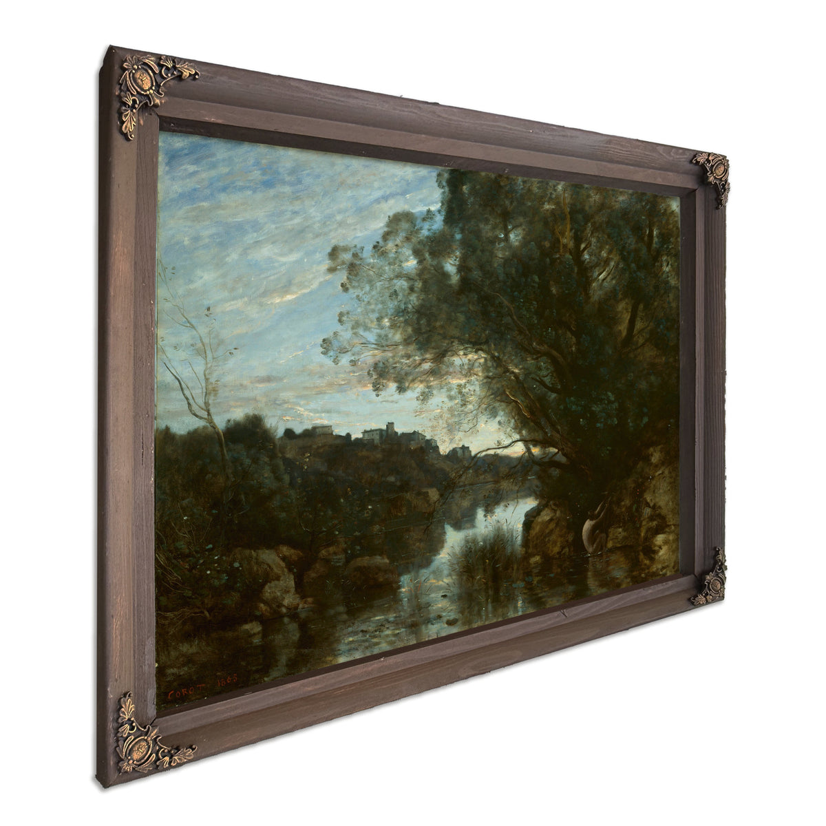 Souvenir the Environs Lake Nemi By Camille Corot