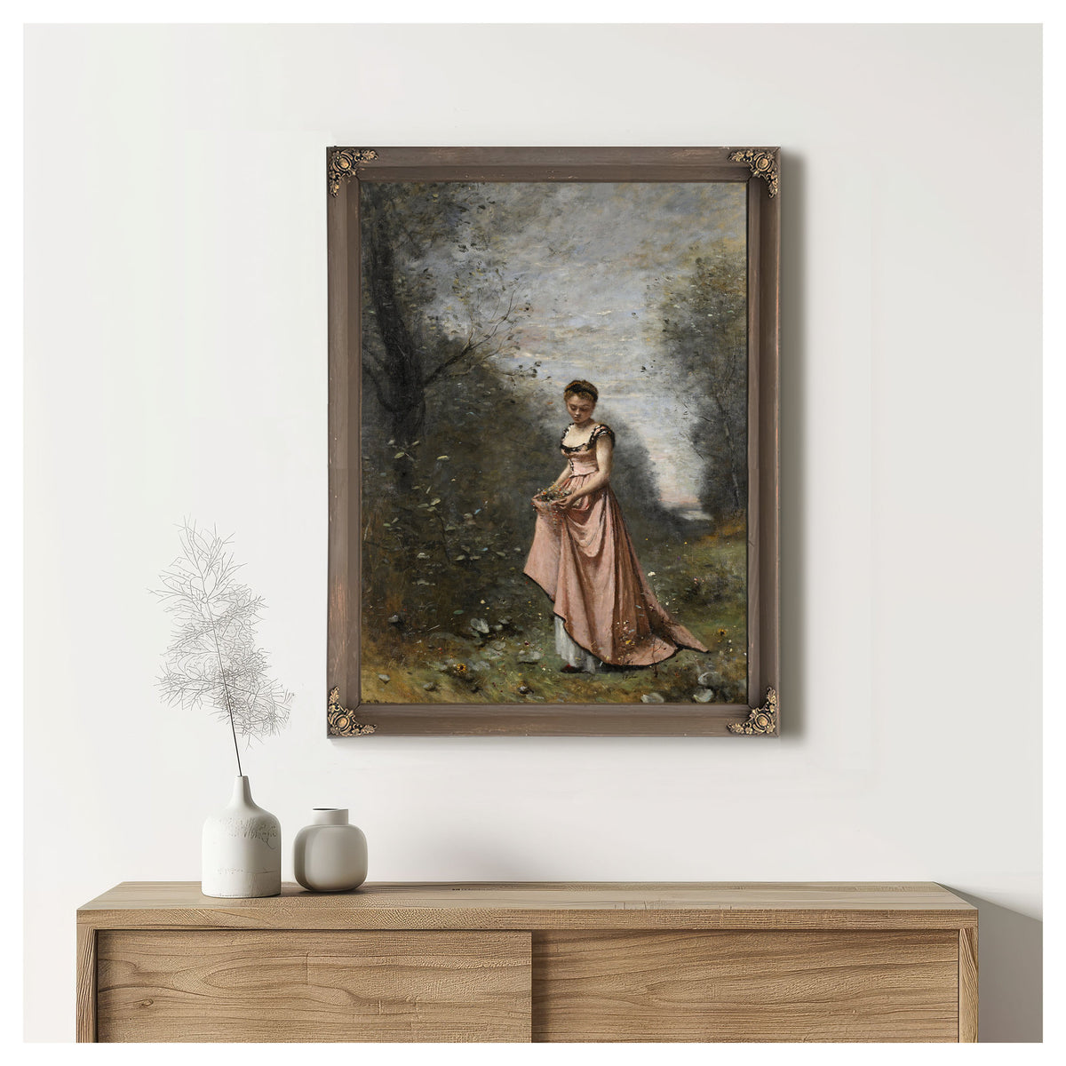 Springtime Life By Camille Corot