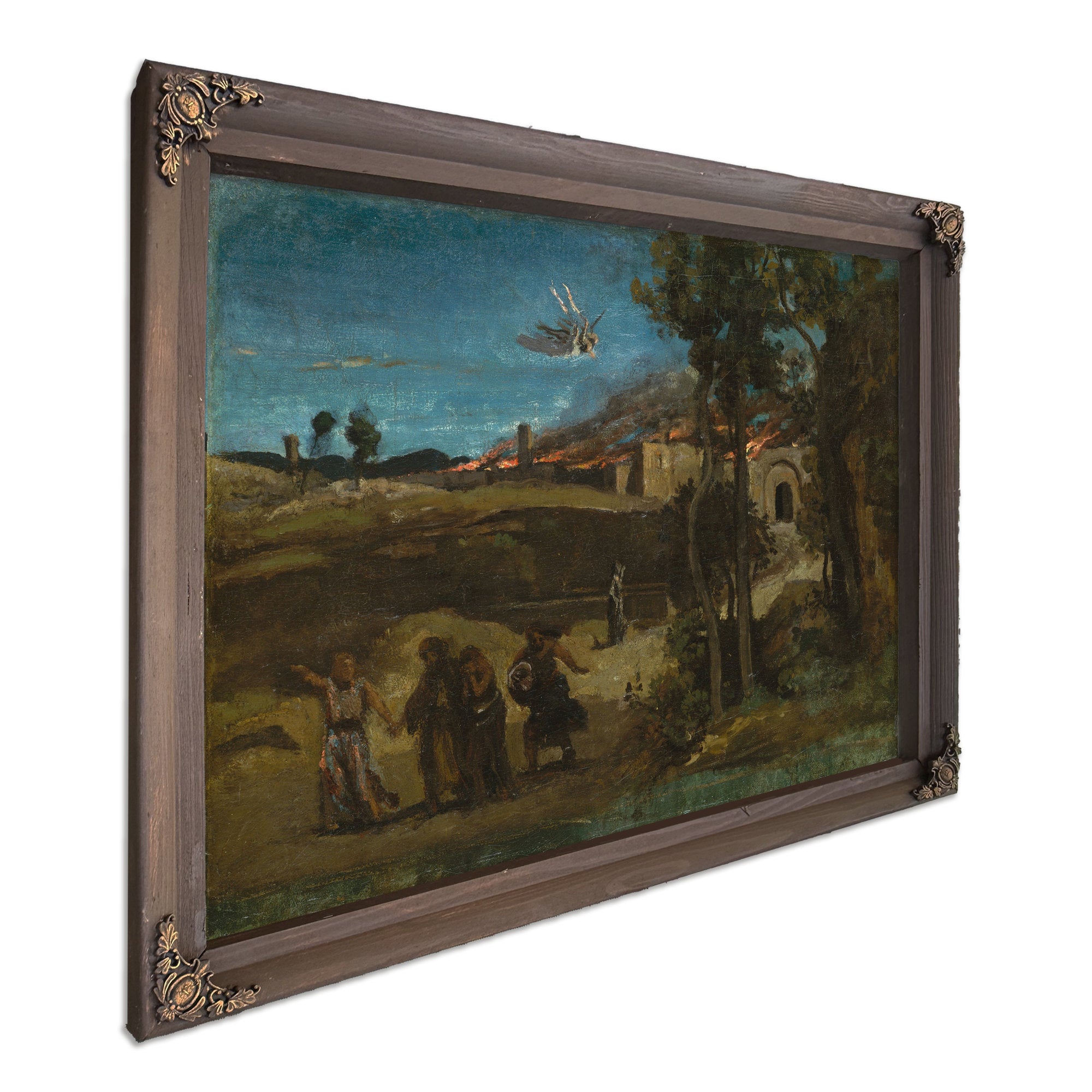 Study the Destruction Sodom By Camille Corot