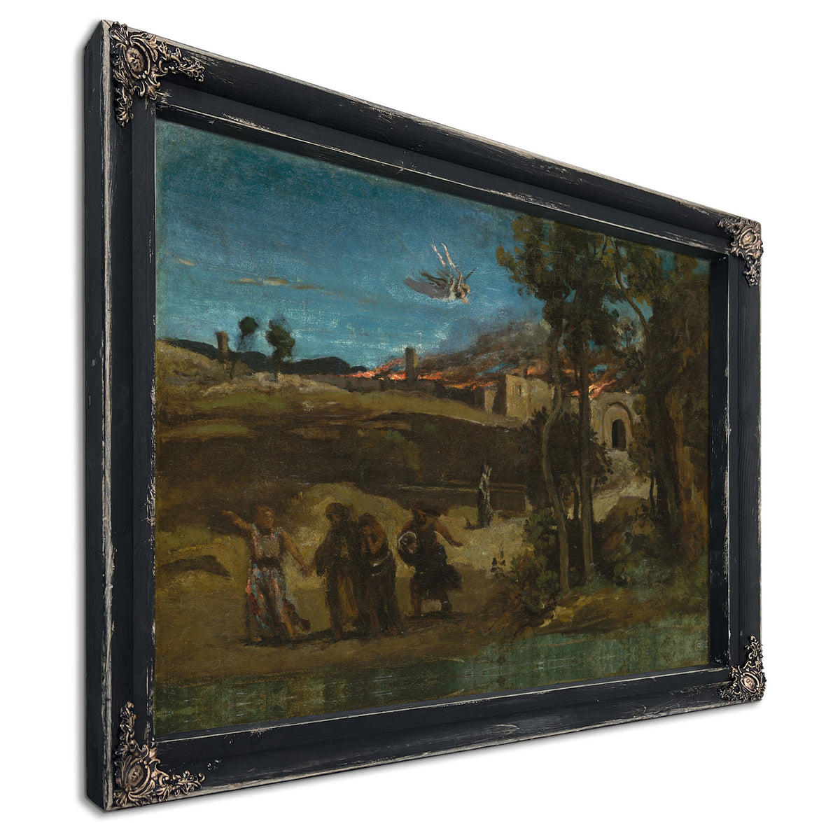 Study the Destruction Sodom By Camille Corot