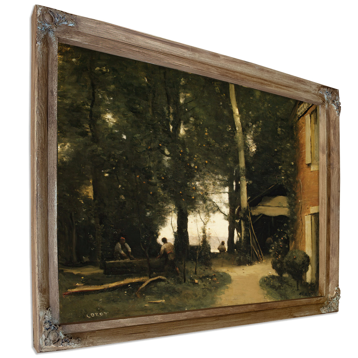 The Banks the Seine Conflans By Camille Corot