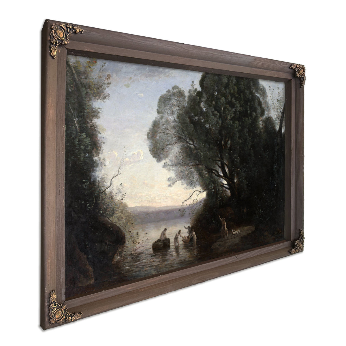 The Bath Diana About By Camille Corot