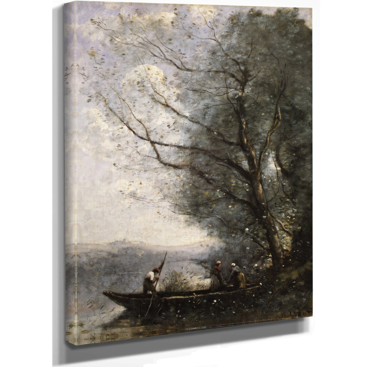 The Ferryman By Camille Corot