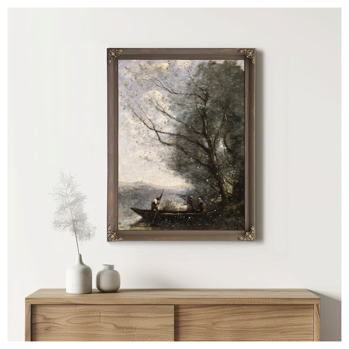 The Ferryman By Camille Corot