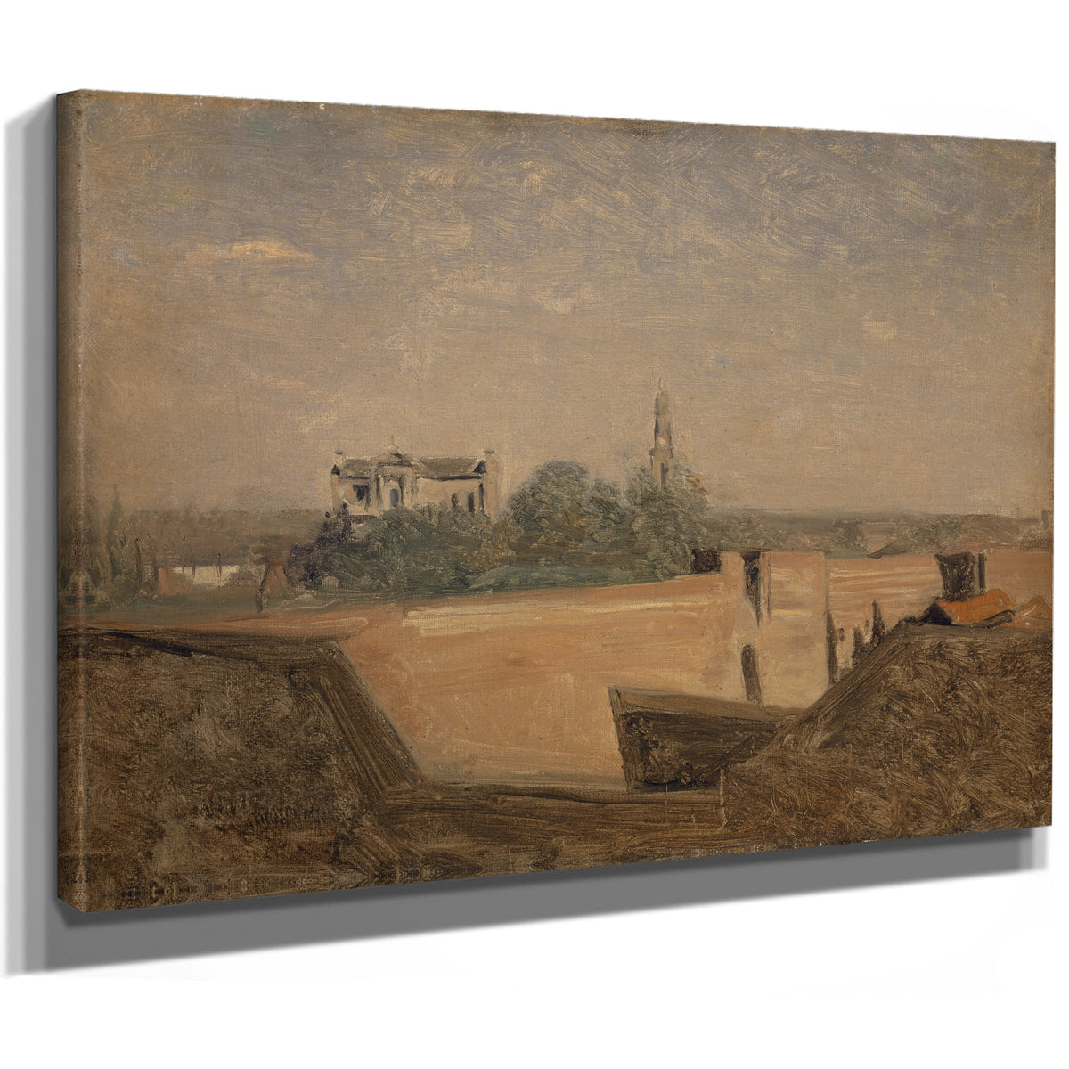 The Ramparts Arras By Camille Corot