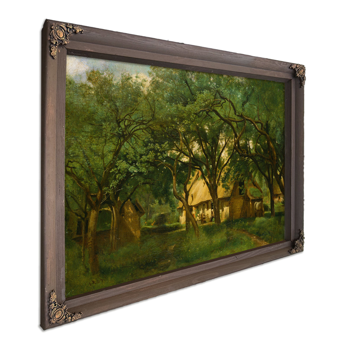 The Toutain Farm Honfleur By Camille Corot