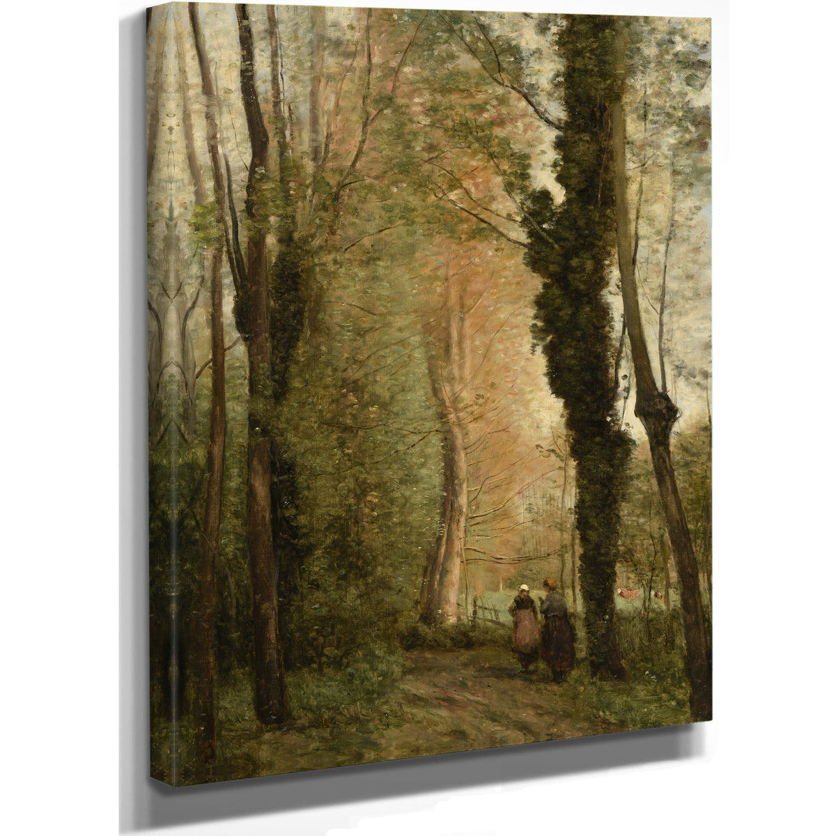 Un Chemin Sous Les Arbres Au Printemps By Camille Corot