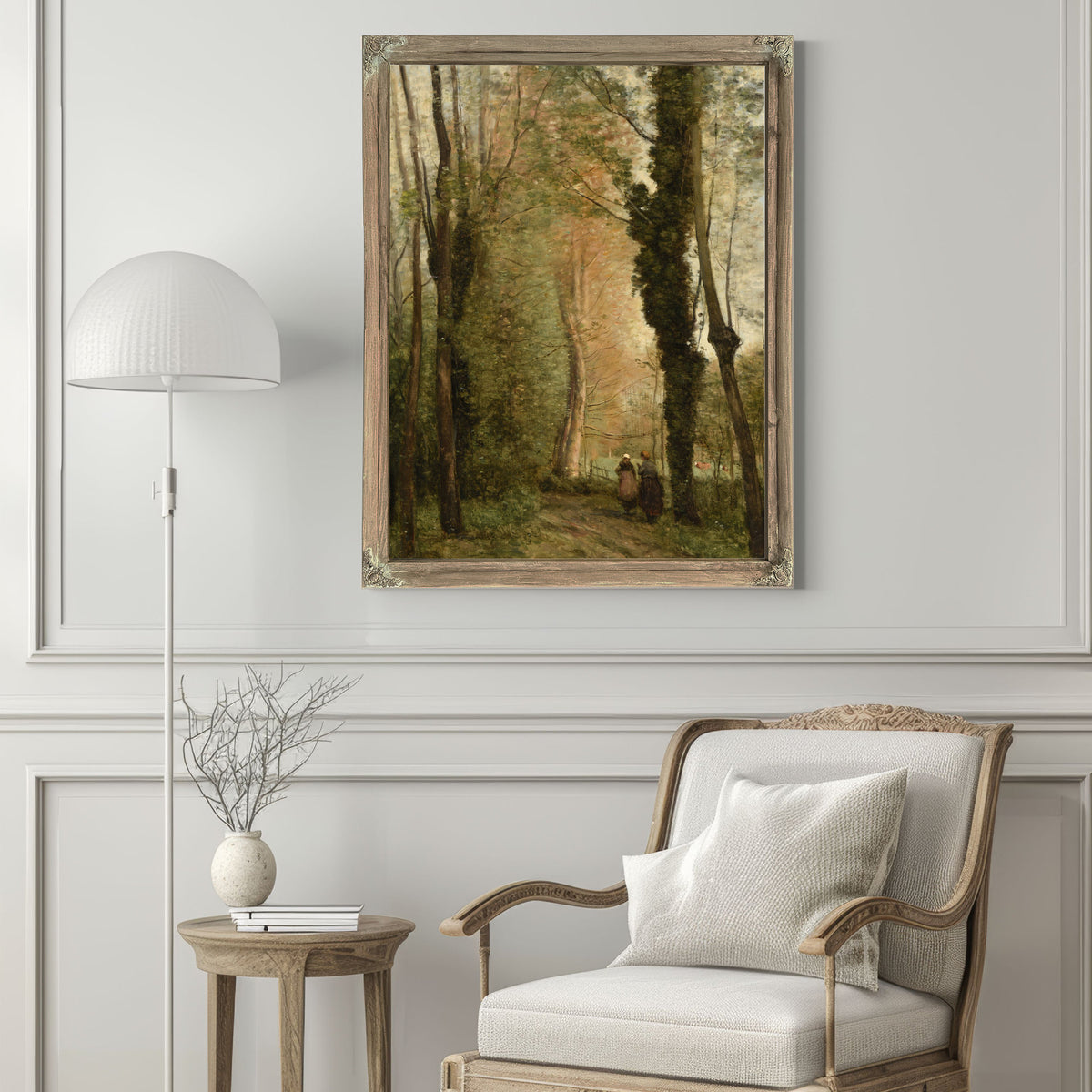Un Chemin Sous Les Arbres Au Printemps By Camille Corot