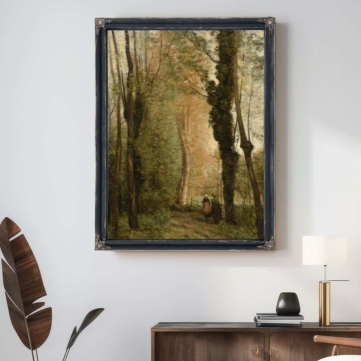 Un Chemin Sous Les Arbres Au Printemps By Camille Corot