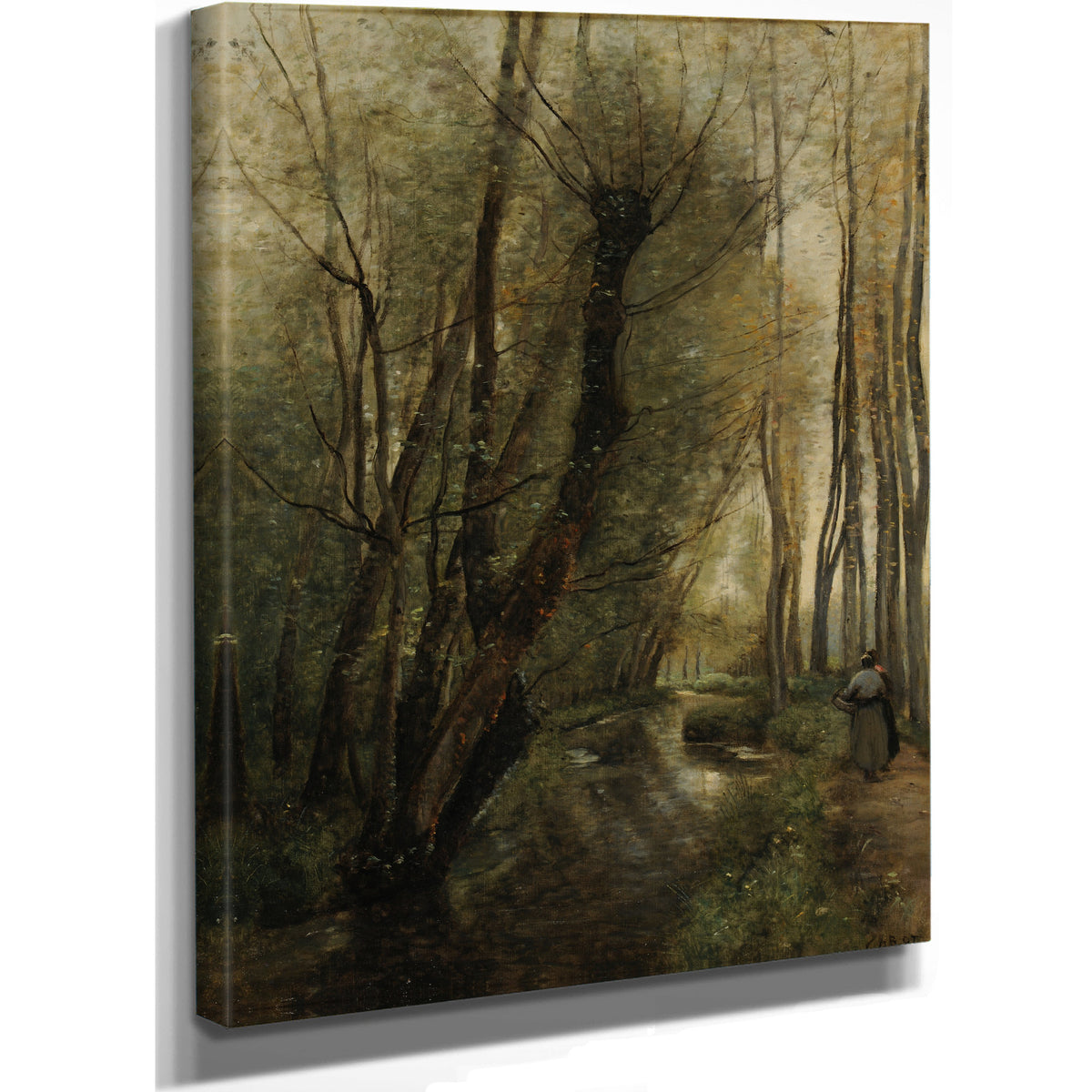 Un Ruisseau Environs de Beauvais By Camille Corot