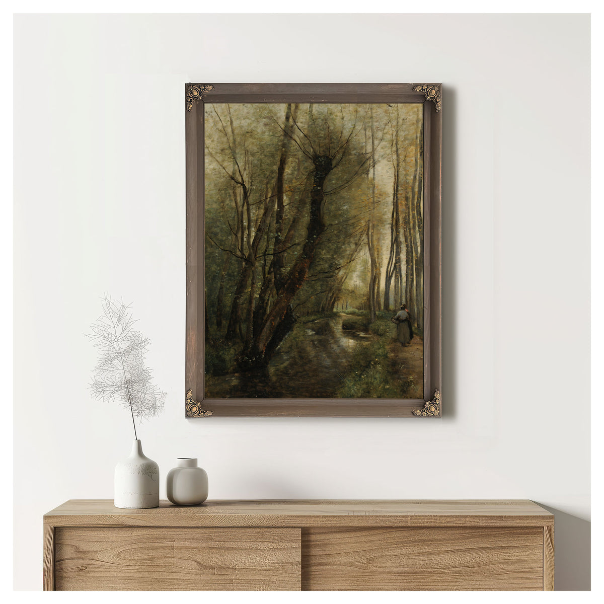 Un Ruisseau Environs de Beauvais By Camille Corot
