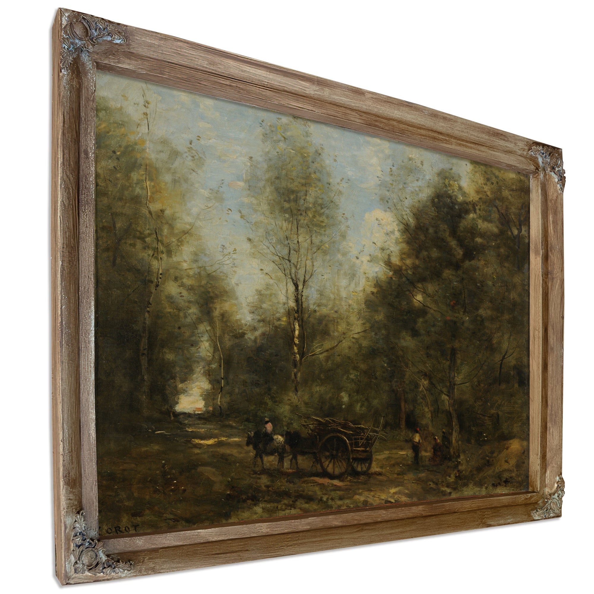 Une Allee Dans Les Bois de Wagnonville By Camille Corot