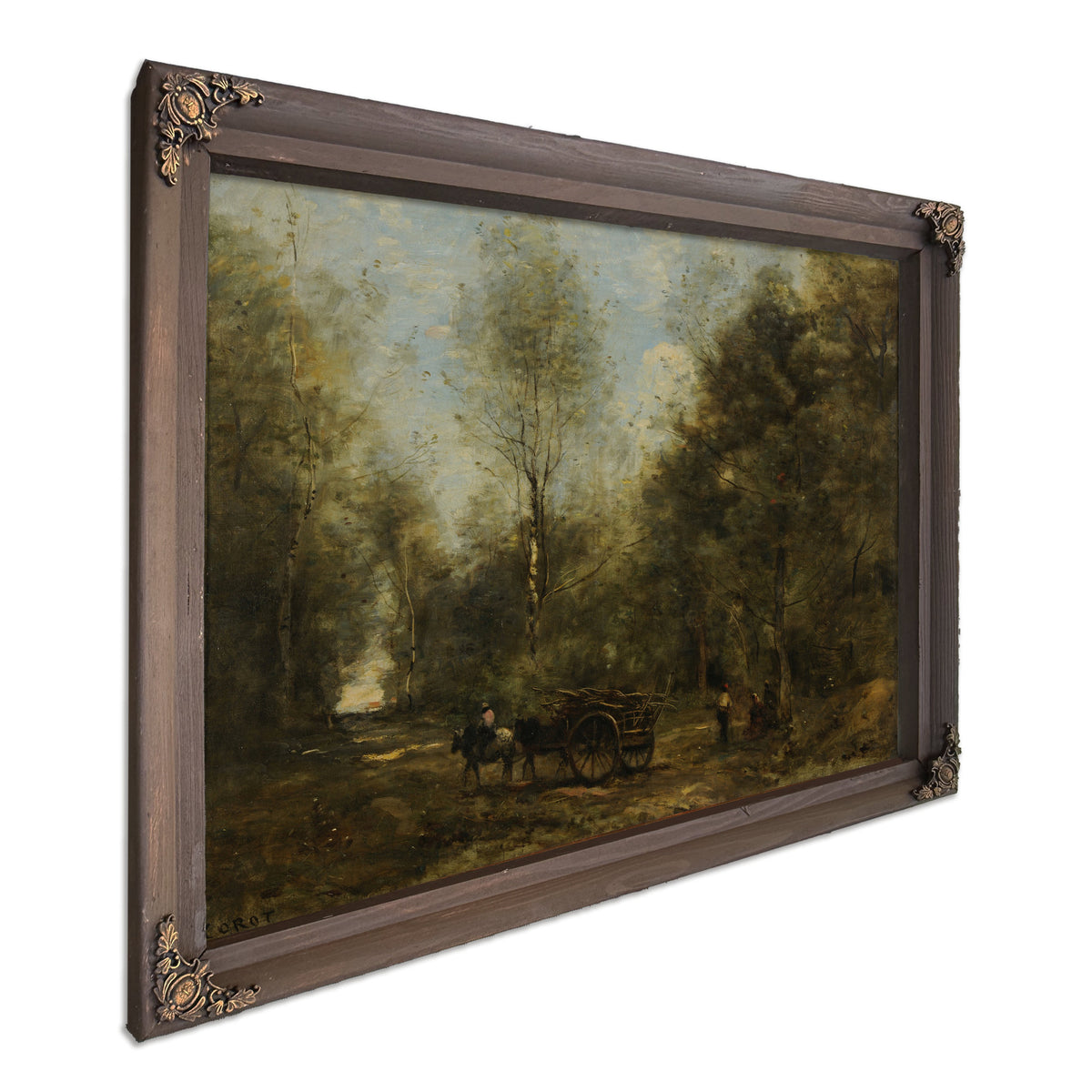 Une Allee Dans Les Bois de Wagnonville By Camille Corot