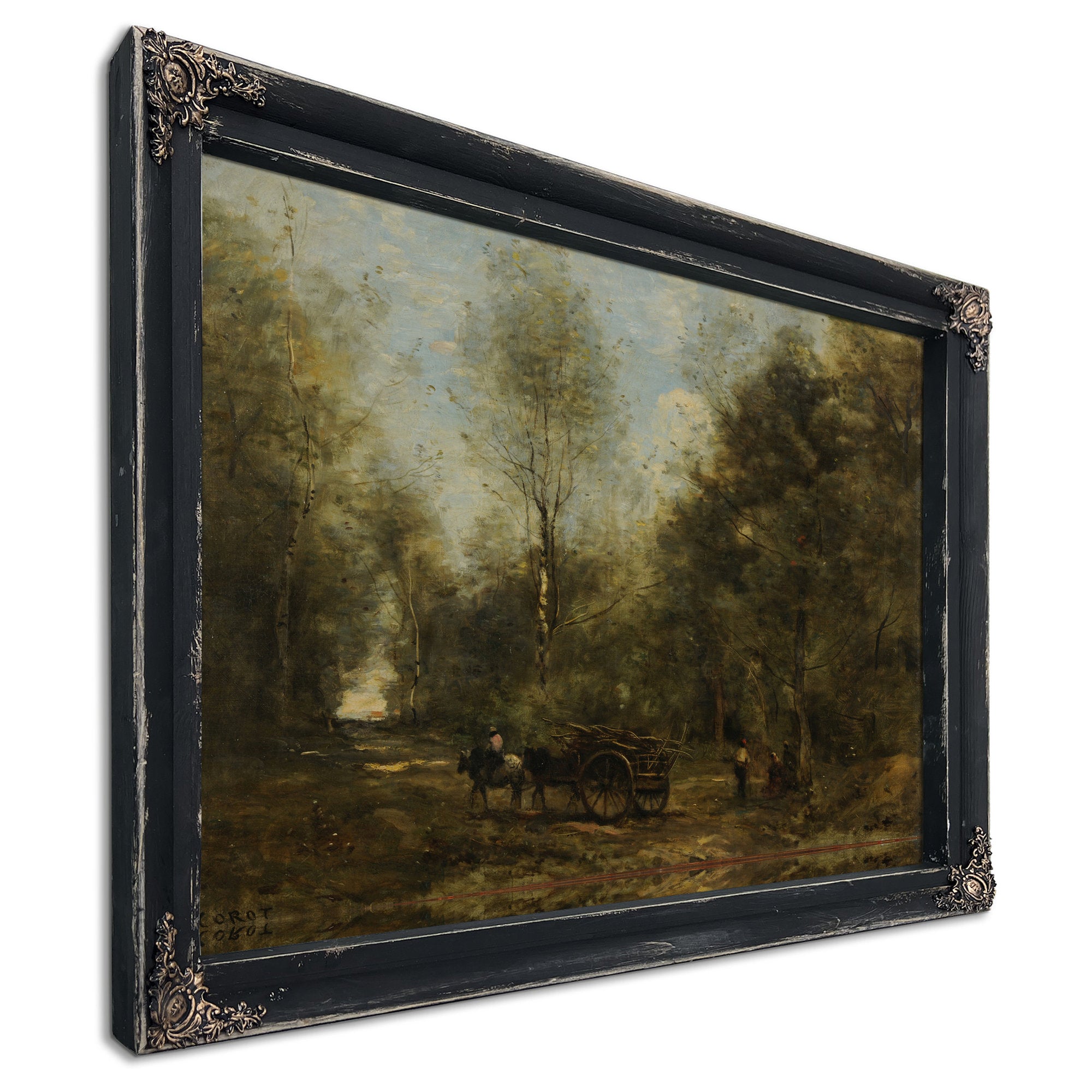 Une Allee Dans Les Bois de Wagnonville By Camille Corot
