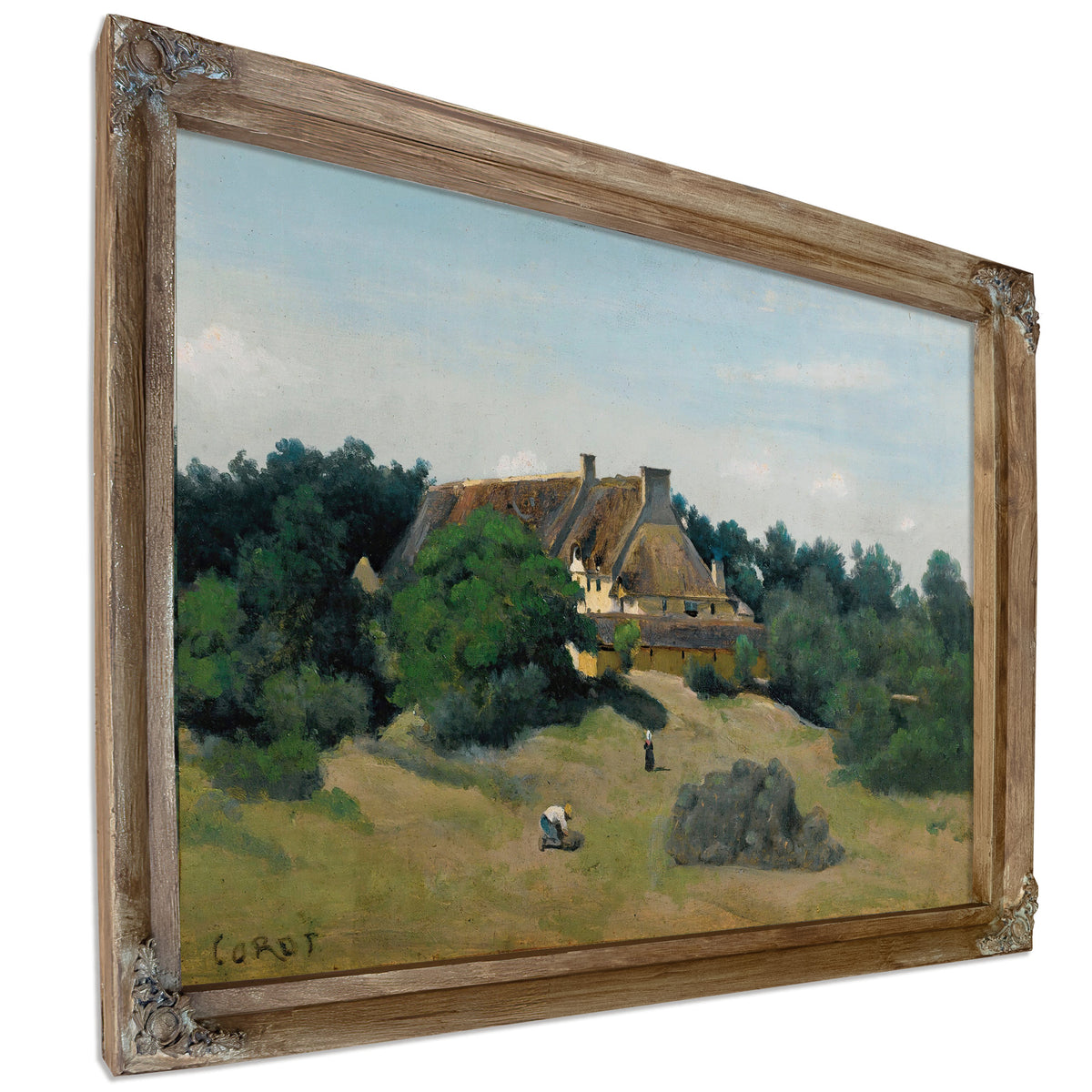 Une Ferme Saint Martin du Bon Fosse By Camille Corot