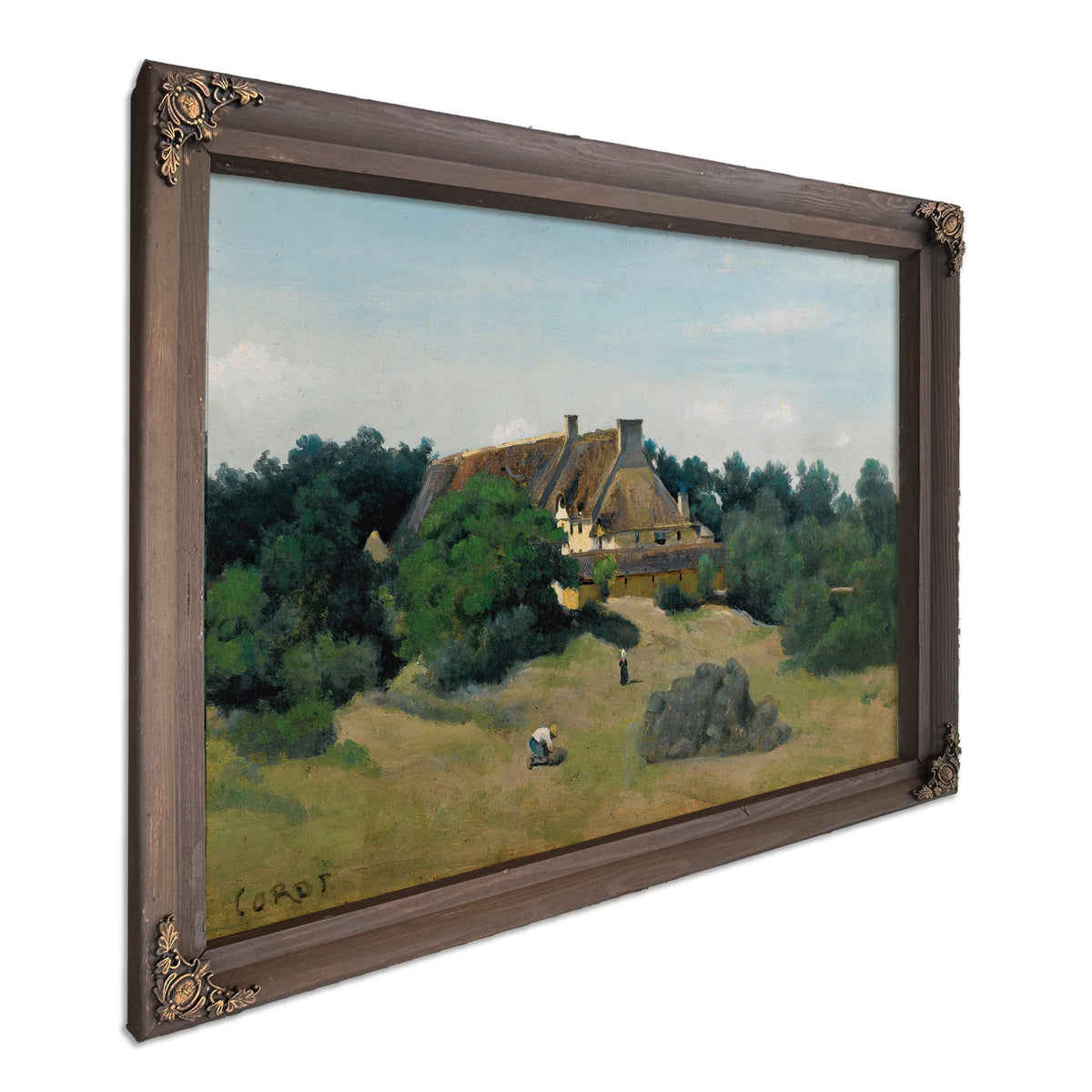 Une Ferme Saint Martin du Bon Fosse By Camille Corot