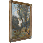 Vachere Sur Un Coteau Boisee By Camille Corot
