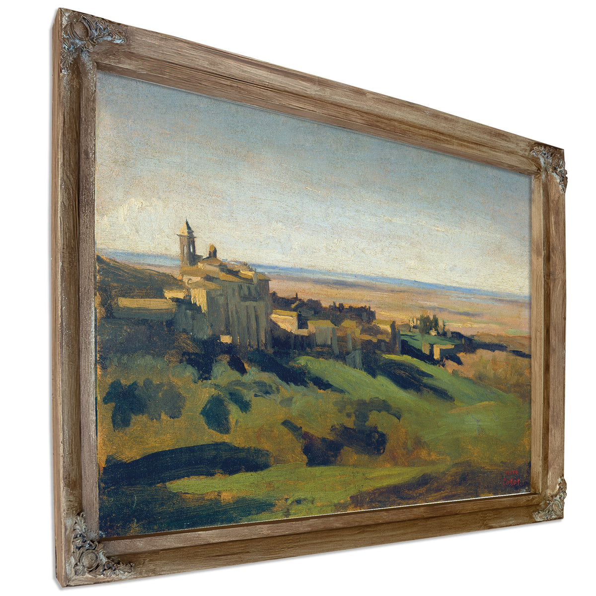 View Marino the Alban Mountains the By Camille Corot