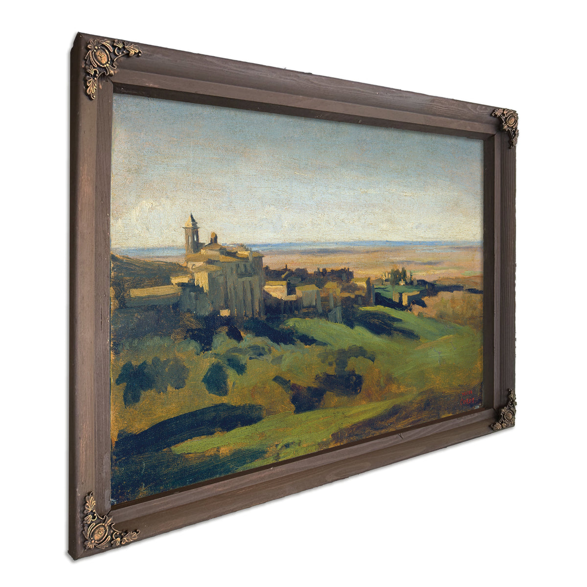 View Marino the Alban Mountains the By Camille Corot
