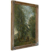 Ville Davray Paysans Causant Sur le By Camille Corot