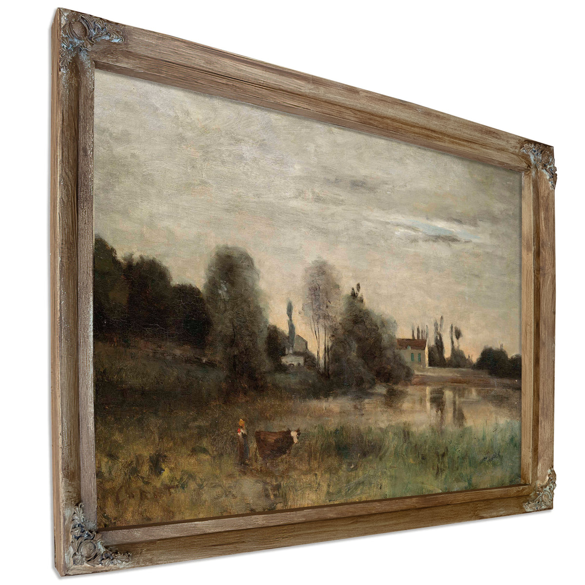 Ville Davray Vachere Letang By Camille Corot