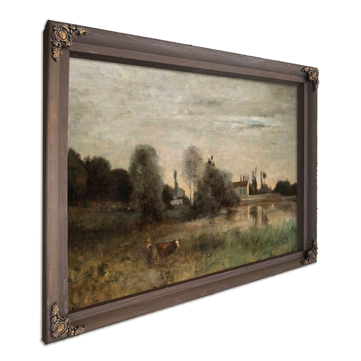 Ville Davray Vachere Letang By Camille Corot