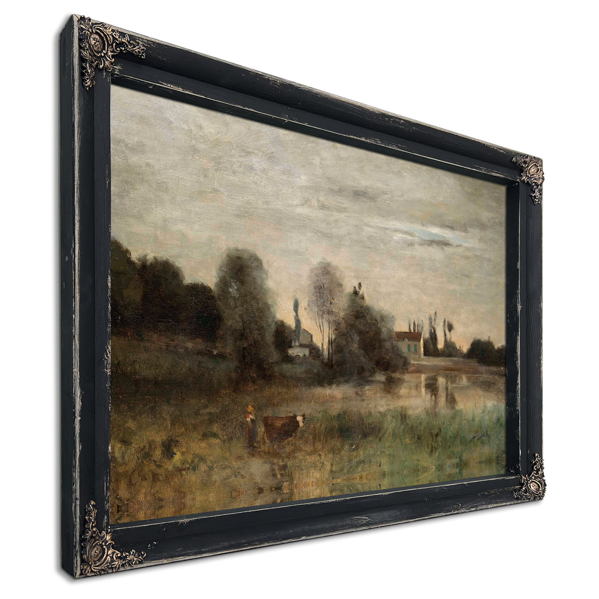 Ville Davray Vachere Letang By Camille Corot