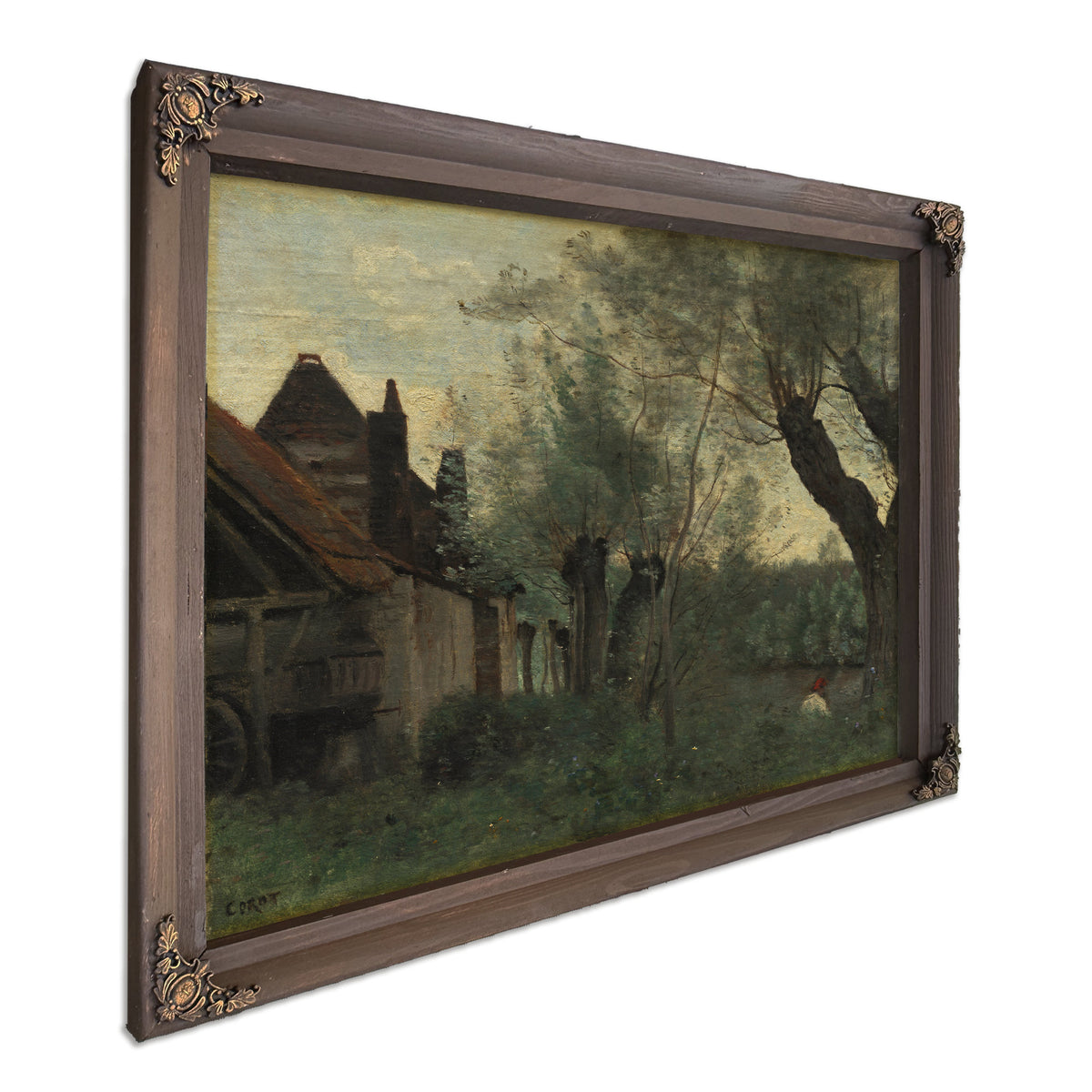Willows Farmhouse Sainte Catherine Les By Camille Corot