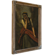 Woman Meditating After By Camille Corot