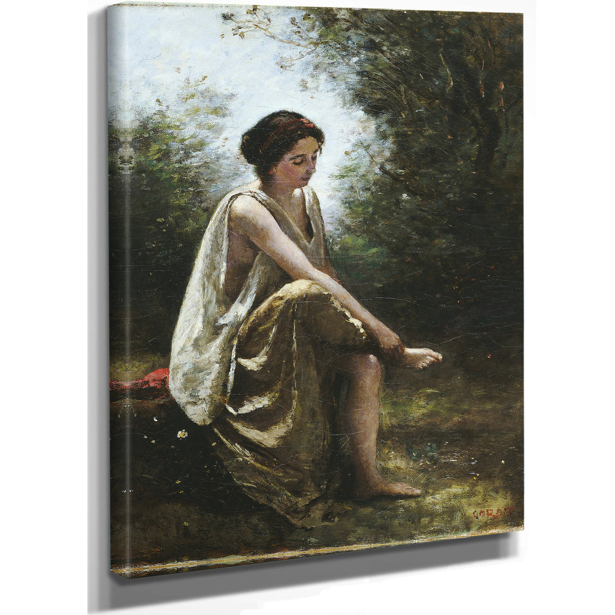 Wounded Eurydice By Camille Corot
