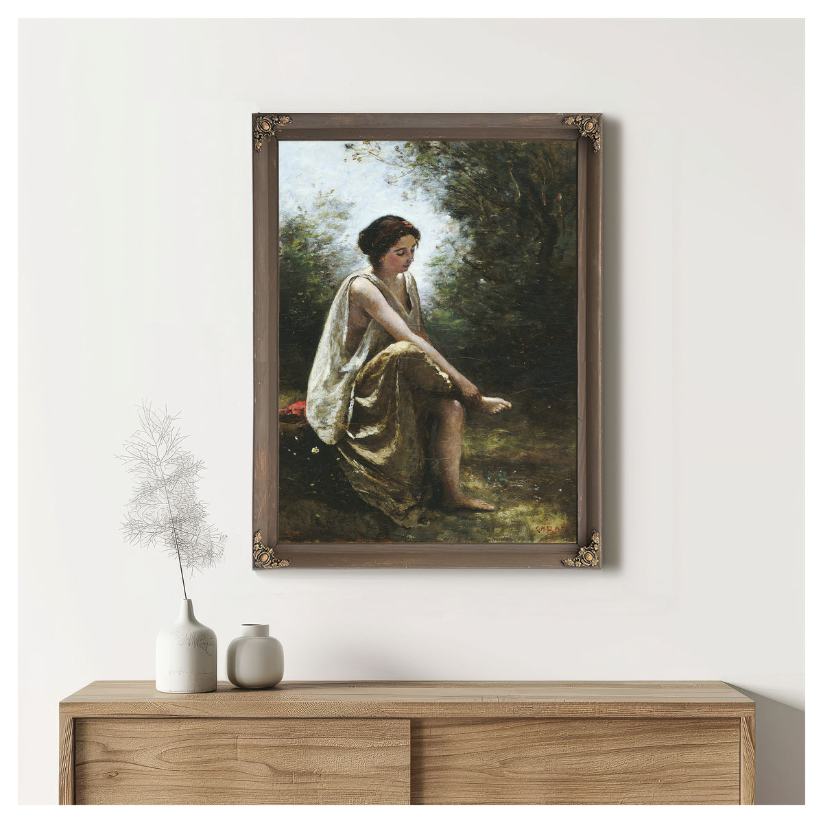 Wounded Eurydice By Camille Corot