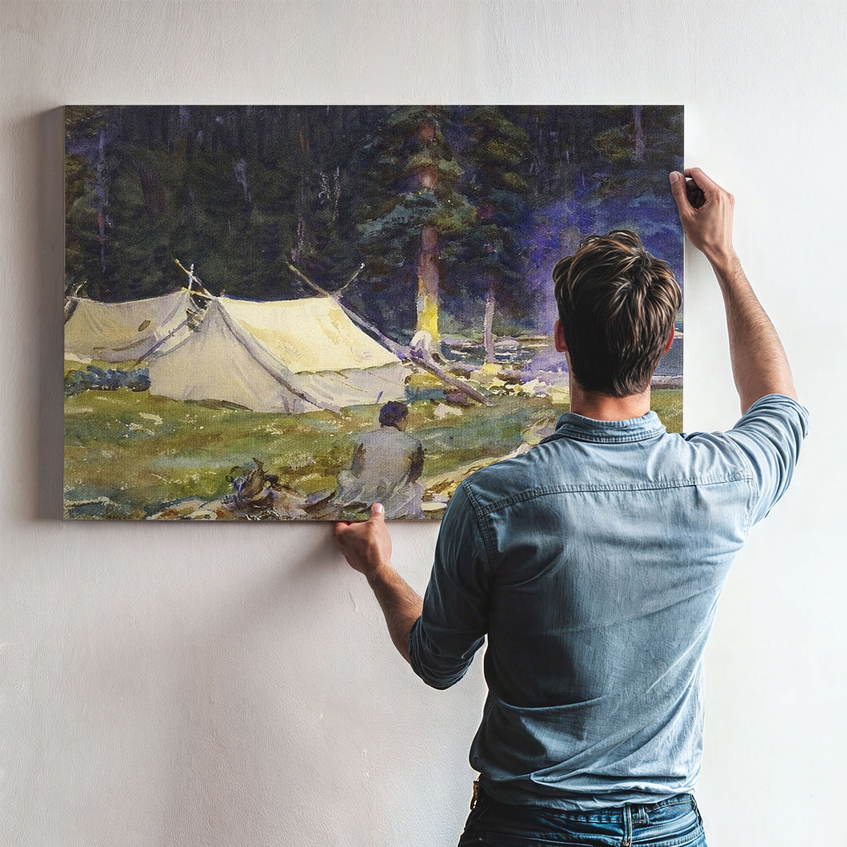 Camping Near Lake O'hara By John Singer Sargent